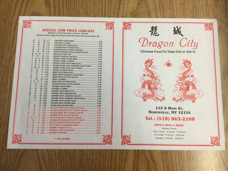 dragon city menu fulton, ny